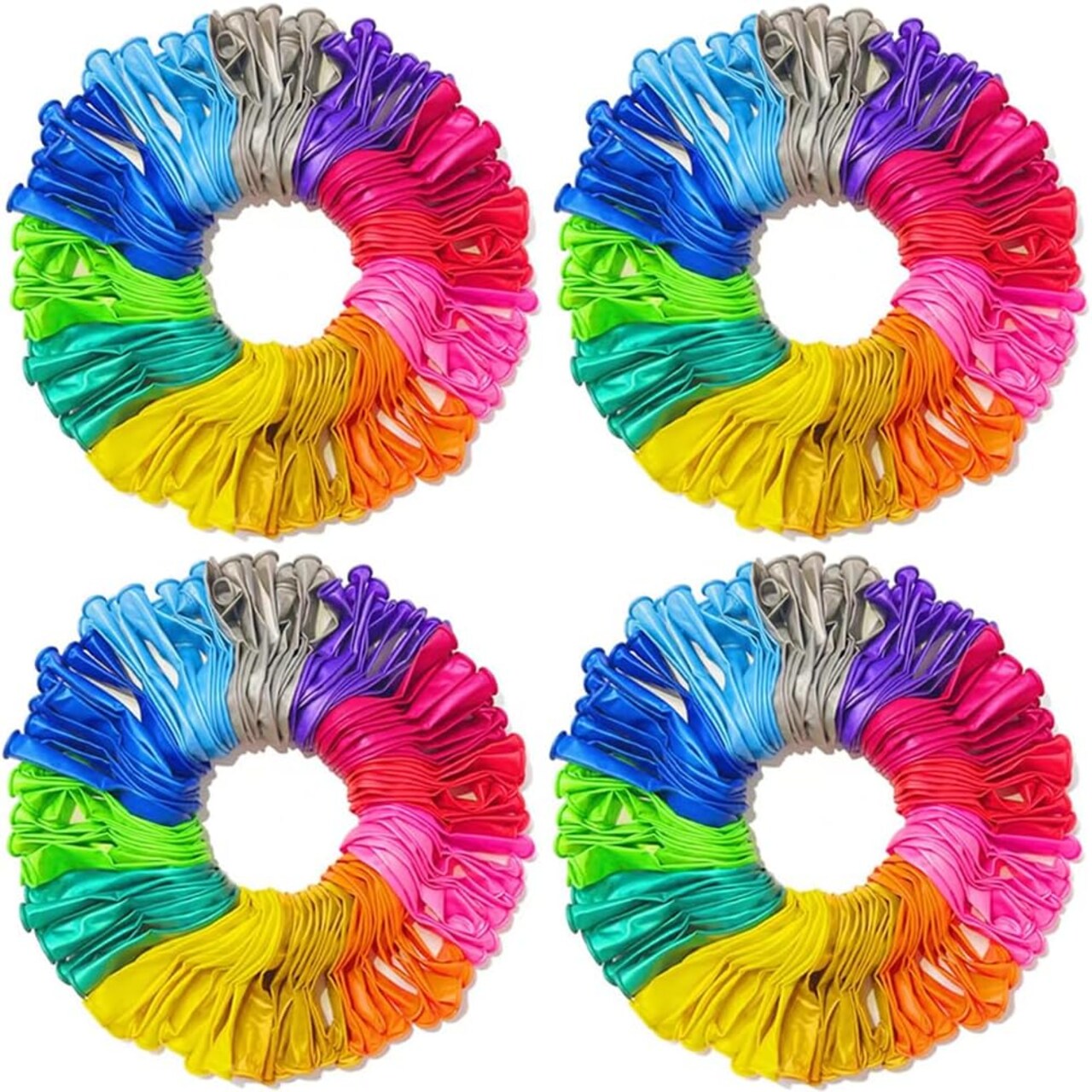 400 PCS Party Balloons, 10 Inch - 12 Balloons Assorted Color - Rainbow Latex Balloons Party Balloons for Birthday Baby Shower Wedding Party Supplies